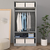 Ormar siva boja betona 100 x 50 x 200 cm od iverice