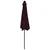 Balkonski suncobran bordo 300 x 155 x 223 cm polukružni
