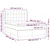 Vidaxl Box spring postelja z vzmetnico LED temno modra 140x200cm žamet
