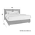 Boxspring Krevet Fog 180/200 cm , plava