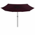 Vrtni suncobran s metalnim stupom 390 cm bordo