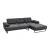 ATELIER DEL SOFA Ugaona garnitura Mustang Small Right Anthracite