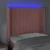 Vidaxl LED posteljno vzglavje roza 103x16x118/128 cm žamet