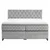 Boxspring Krevet Carmen 180/200 cm , srebrna