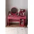 Hanah Home Sto za šminkanje Harmony 2 Round, 124 x 135 x 40 cm, Rozi