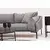 Atelier del Sofa Ugaona garnitura Leo 90x65x255cm Siva