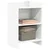 vidaXL Posteljne mize 2 pcs Bela 40 x 30 x 60 cm Inženirski les