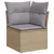 Sjedeća garnitura za vrt s jastukom 8 pcs Bež i siva
