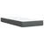 Vidaxl Box spring postelja z vzmetnico temno siva 80x200 cm blago