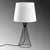 Opviq Stona lampa Telis-5374, 28x28x55 cm, IP20, Crno-bela