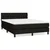 Greatstore Box spring postelja z vzmetnico črna 140x200 cm blago