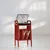 Hanah Home stalak za gramofon CPT4840-50, 50 cm, crveni