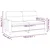 Vidaxl Kavč dvosed krem 140 cm blago
