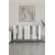 Hanah Home komoda Mia 120, 120 cm, bela / srebrna