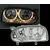 OEM Kristalni farovi Angel Eyes VW GOLF III R32, Hrom