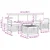Set vanjskih sofa s jastukom 5 pcs Prirodna i svijetlo siva