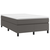 vidaXL Box spring postelja z vzmetnico siv 120x200 cm umetno usnje