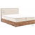 Boxspring postelja Wood-10 - 200x200 cm