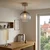 BRILAGI - LED plafonski luster R GLASS 1xE27/60W/230V prečnik 25 cm bež/dimno siv