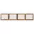 Vrata za pse s postoljem 4 pcs Staro drvo 100 x 80 cm