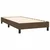 Vidaxl Box spring postelja z vzmetnico temno rjav 90x190 cm blago