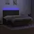 Vidaxl Box spring postelja z vzmetnico LED temno rjava 180x200cm blago