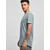 Long T-shirt in the shape of dust blue