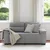 Vidaxl Dvosed svetlo siv 160x81x84 cm blago