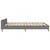 Vidaxl Posteljni okvir brez vzmetnice temno siv 140x190 cm blago