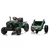 Akumulatorski traktor s prikolico temno zelena 24 V