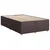vidaXL vidaXL Box spring postelja z vzmetnico temno rjava 120x190 cm blago, (21304386)