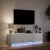 vidaXL TV omarica z LED bela 140x34x40 cm inženirski les