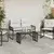 Vanjski stol Crna 80 x 40 x 40 cm PE Rattan i Staklo