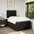 vidaXL vidaXL Box spring postelja z vzmetnico črna 120x190 cm blago, (21309827)