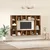 Set TV komoda 4 pcs Smeđa 37 x 37 x 142,5 cm Konstruirano drvo