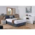 Carryhome POSTELJA Z VZMETNICO 90 cm x 200 cm , tekstil temno modra