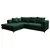 Livetastic KOTNA GARNITURA S POSTELJNO F, zelena tekstil