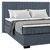 Box Krevet Maya C 200/200 cm , sivo-plava