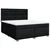 Vidaxl Box spring postelja z vzmetnico črna 180x200 cm blago