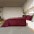 Vidaxl Posteljnina bordo 200x200 cm bombaž