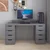 Hanah Home radni sto Alen 150cm 8 Drawer, 150 cm, antracit