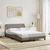 Vidaxl Posteljni okvir Dover taupe 140x200 cm blago