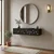 Hanah Home komoda Moka 120, 120 cm, antracit / srebrna