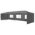 MULTIGARDEN Baštenski šator, 3x9m, 8 strana, Gray