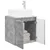 Umivaonik s policom Betonska siva 49,5 x 41 x 63 cm