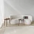 Hanah Home Sweet Sto za dnevnu sobu (2 dela), Braon