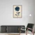 Canvas Slika na platnu Plavi cvet 60x90cm, Sa ramom, Crni