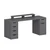 Hanah Home radni sto Alen 180cm 5 Drawer Cabinet, 180 cm, antracit