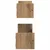Polica na zidu Zidne 2 pcs Umjetnički hrast 60 x 16 x 14 cm