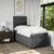 VIDAXL Box spring postelja z vzmetnico temno siva 90x190 cm blago